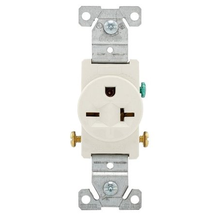 EATON WIRING DEVICES Receptacle Sgl Lt Almond 250V 1876LA